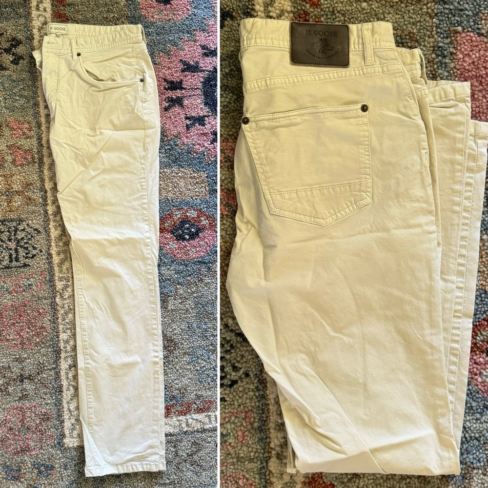 H.Goose, men’s 34, light colored khaki